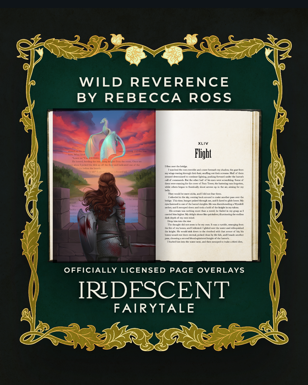 Wild Reverence Page Overlays - Letters of Enchantment Series by Rebecca Ross - Officially Licensed