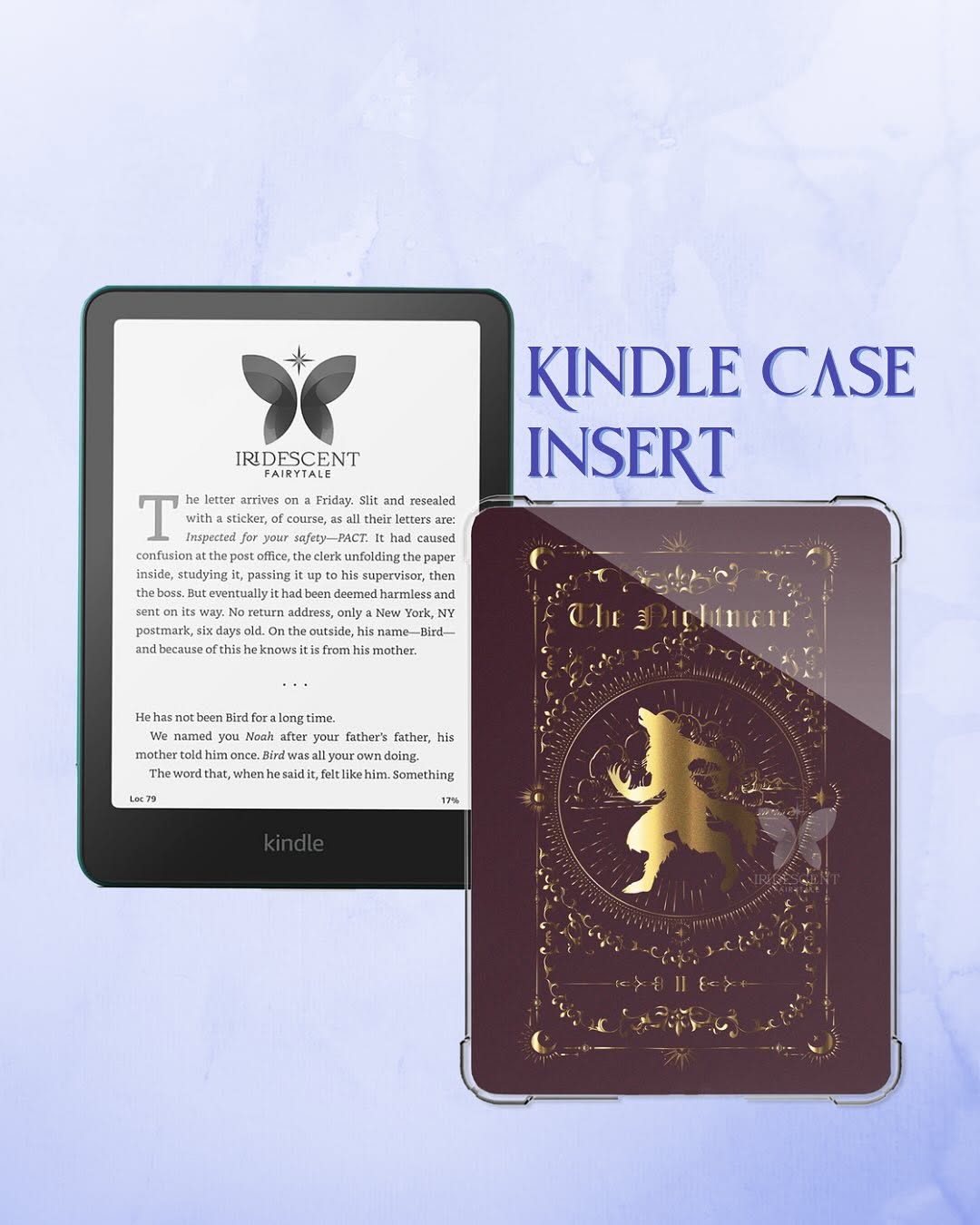 One Dark Window The Nightmare Card Kindle Case Insert - Rachel Gillig - The Shepherd King