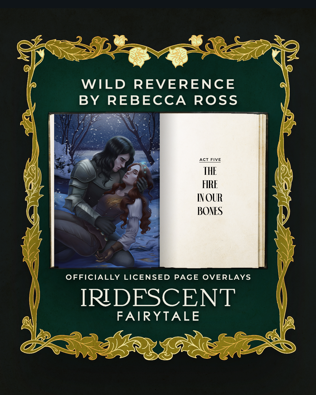 Wild Reverence Page Overlays - Letters of Enchantment Series by Rebecca Ross - Officially Licensed