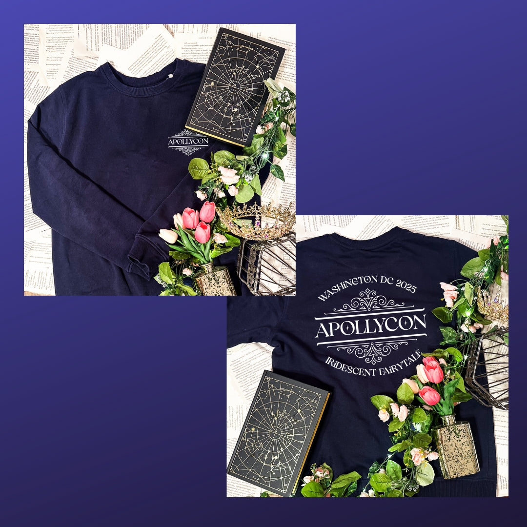 SHIPPED LEFTOVERS Embroidered Front & Printed Back Apollycon Sweatshirt