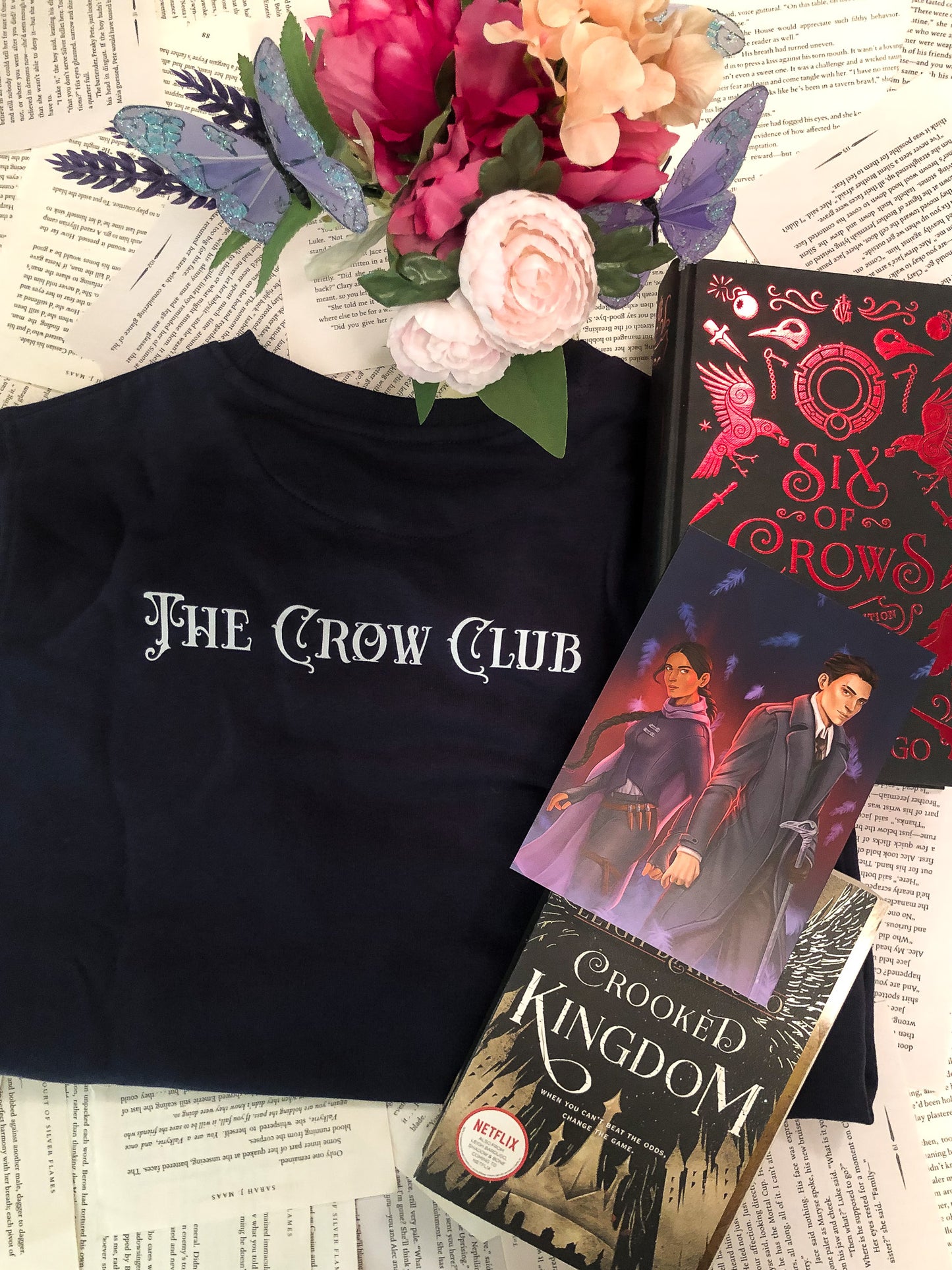 The Crow Club Unisex Organic Sweatshirt RUNS LARGE, Pictured in Navy