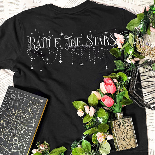 Rattle the Stars Quote Printed Comfort Colors T- Shirt - Throne of Glass Officially Licensed