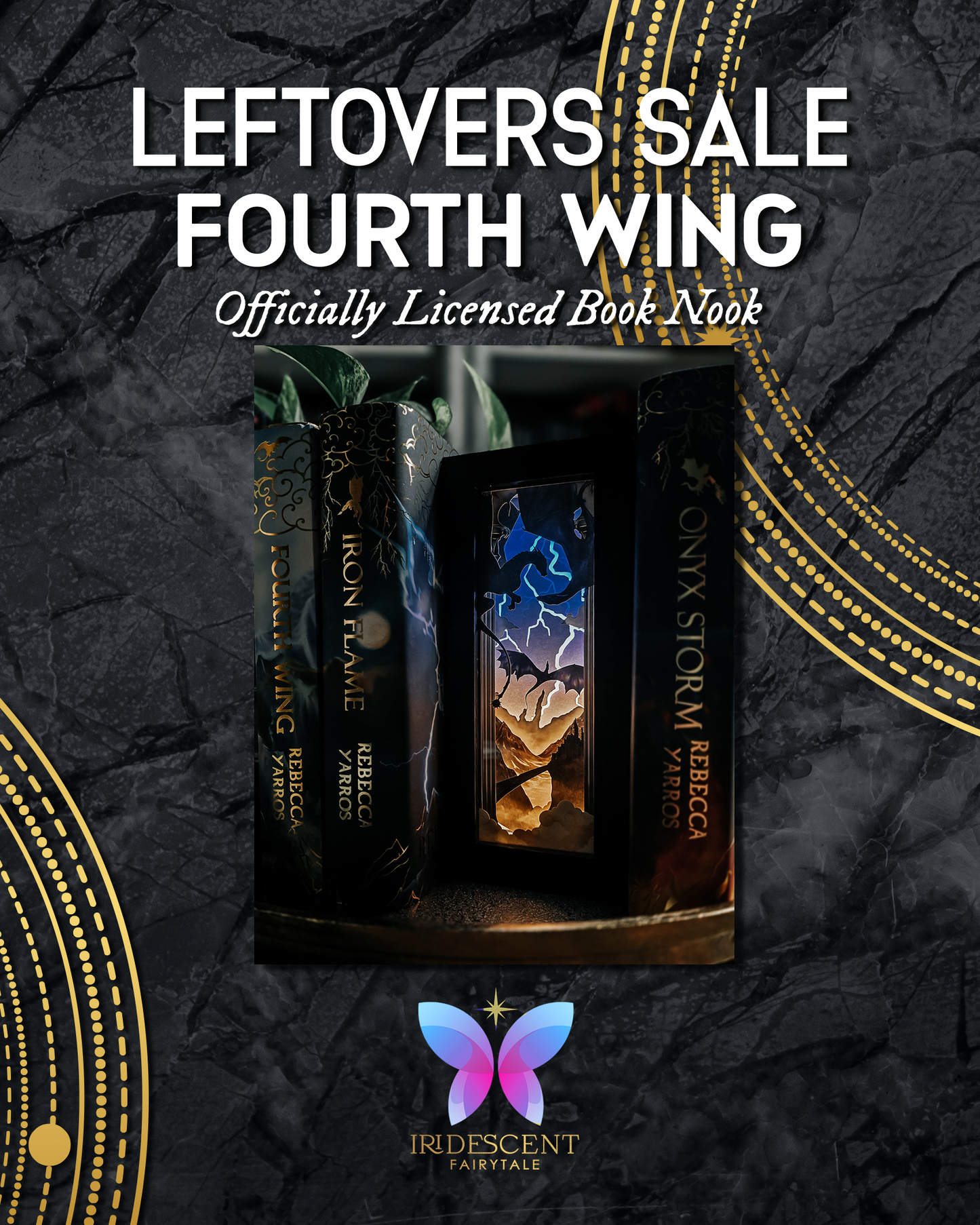 LEFTOVERS Fourth Wing Book Nook Officially Licensed