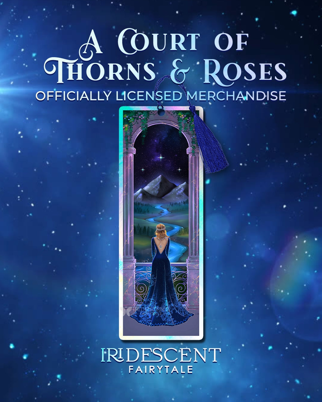 Feyre in the Night Court Iridescent Bookmark with Tassel