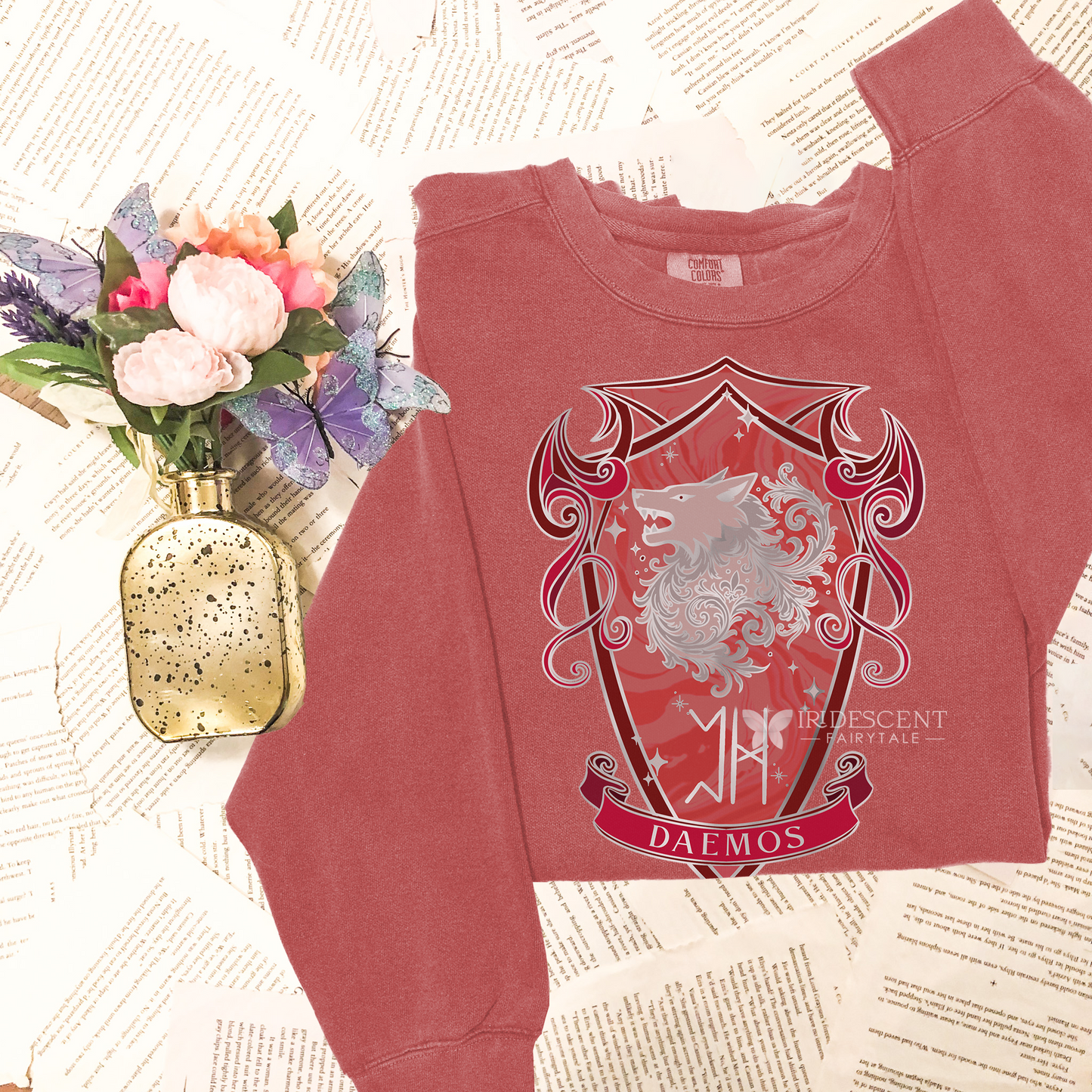 Daemos Crest Comfort Colors Sweatshirt from Dire Bound (The Wolves of Ruin Series) by Sable Sorensen Officially Licensed