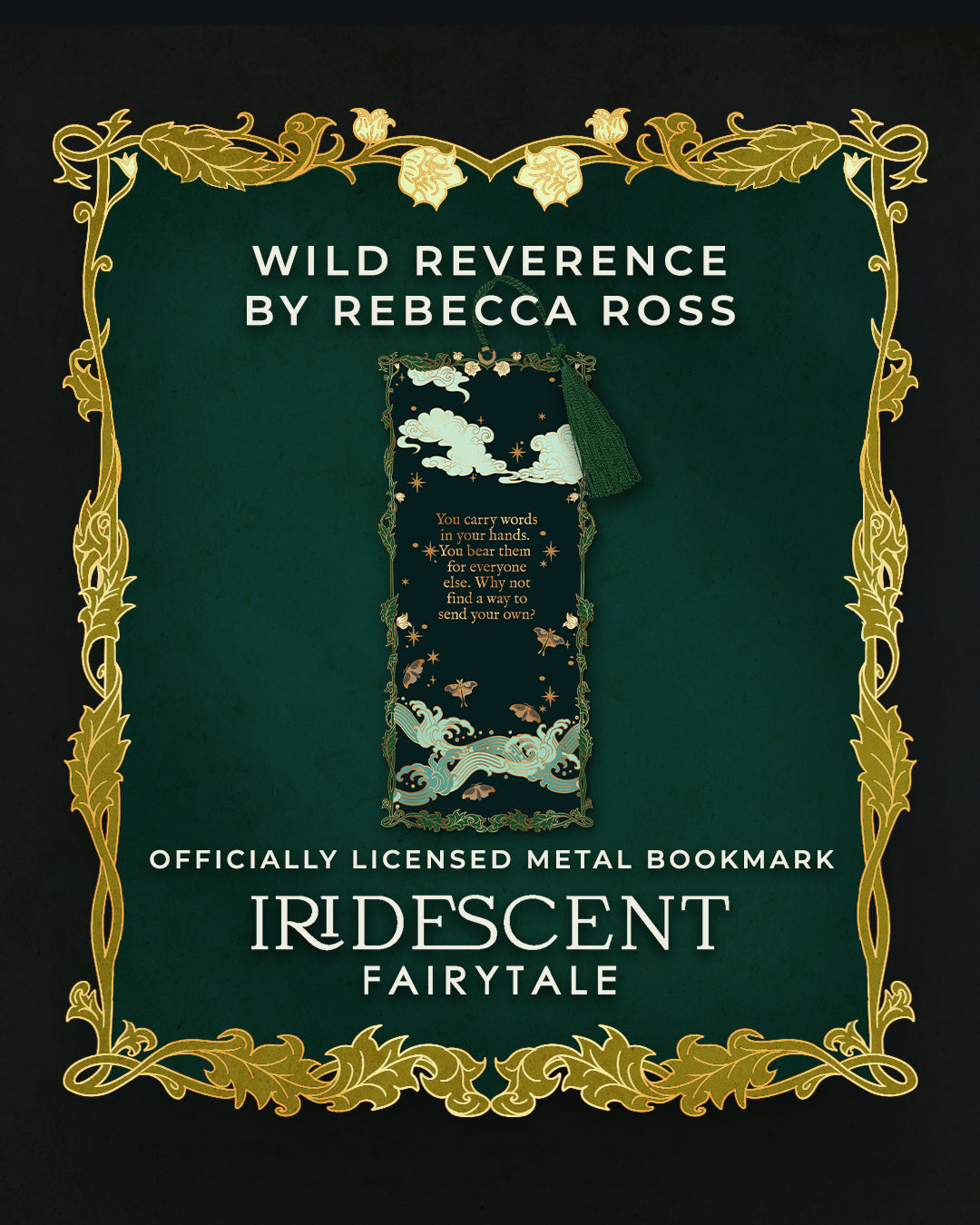 Wild Reverence Quote Metal Bookmark with Tassle - Officially Licensed