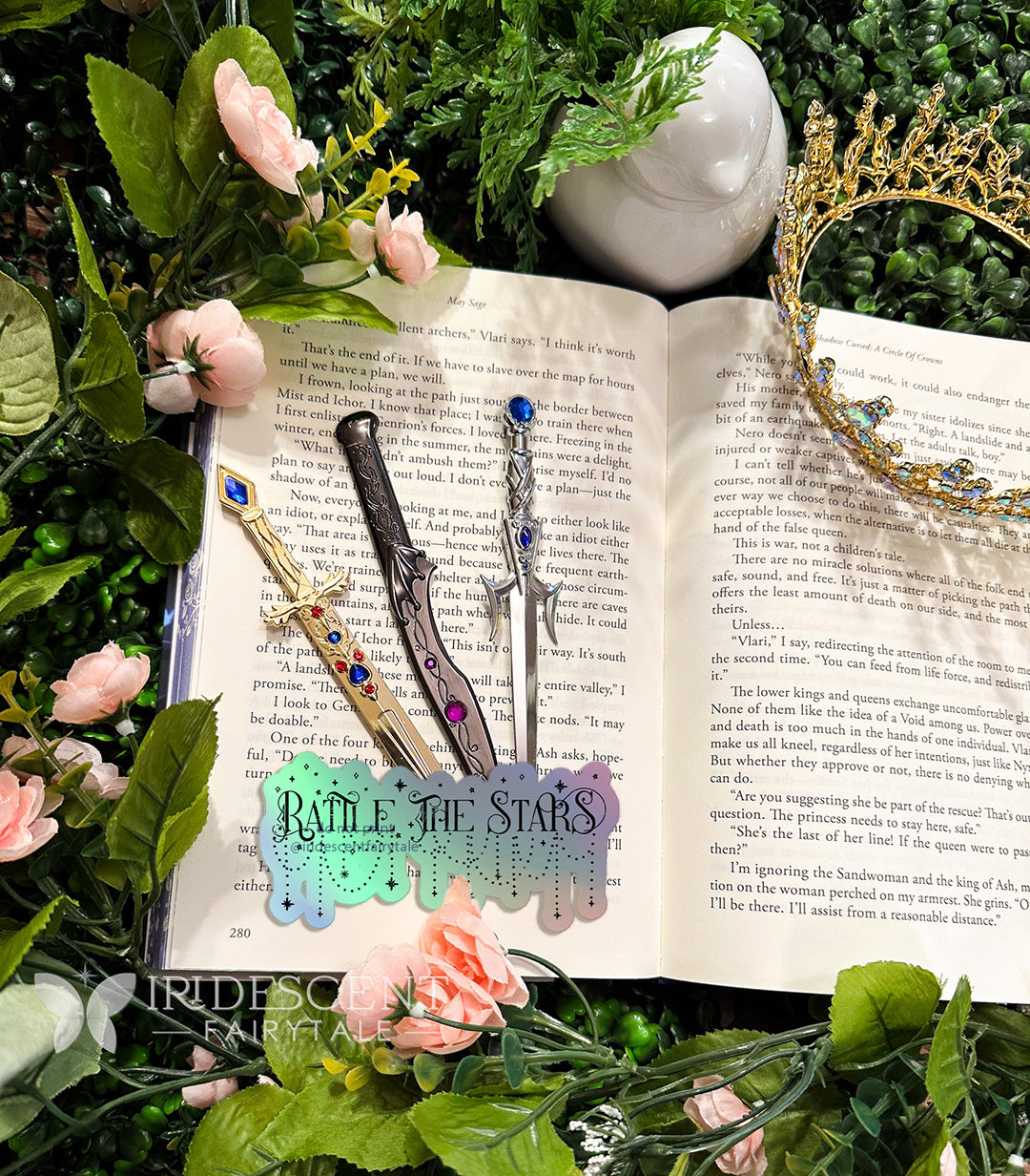 Rattle the Stars Holographic sticker - Throne of Glass by Sarah J. Maas Officially Licensed