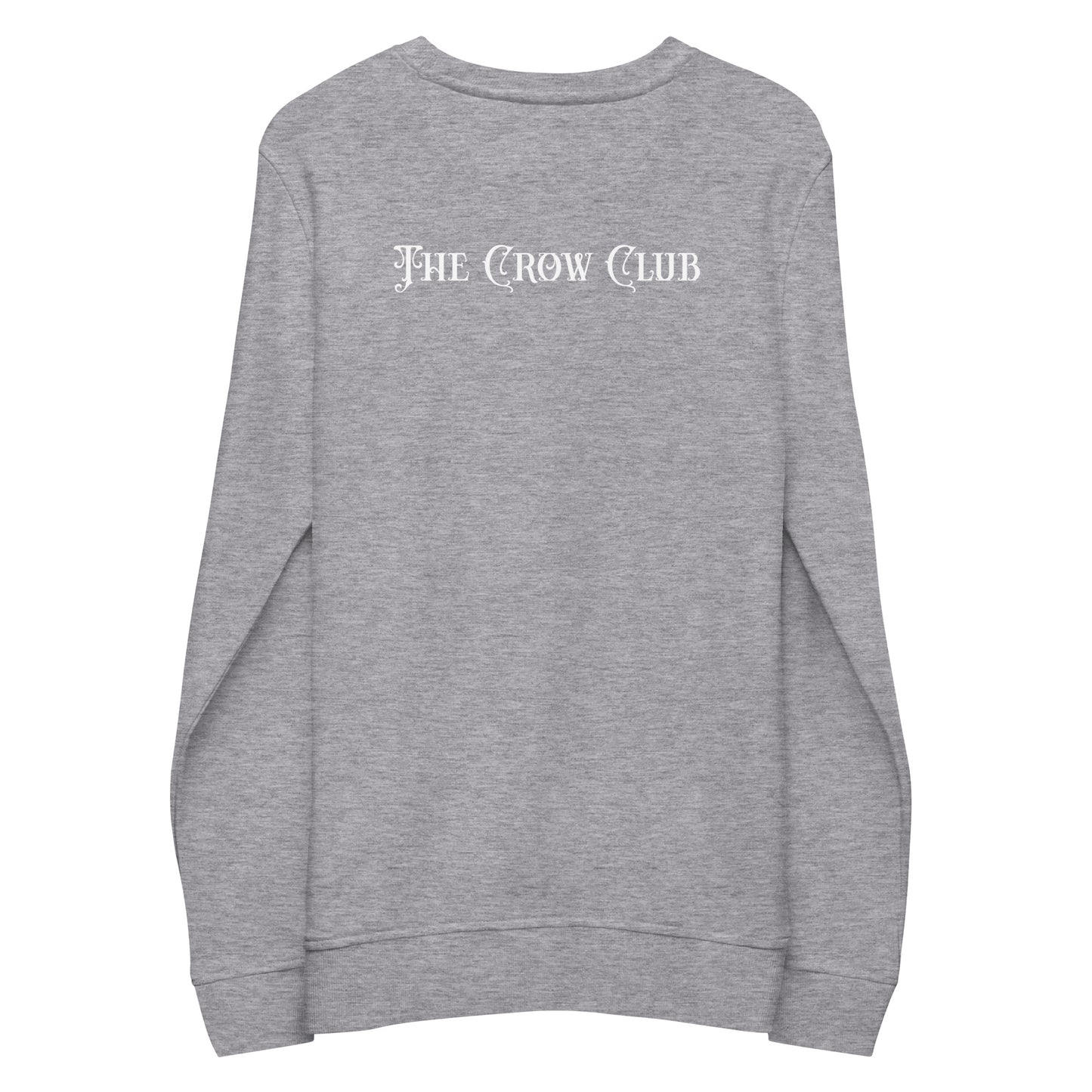 The Crow Club Unisex Organic Sweatshirt RUNS LARGE, Pictured in Navy
