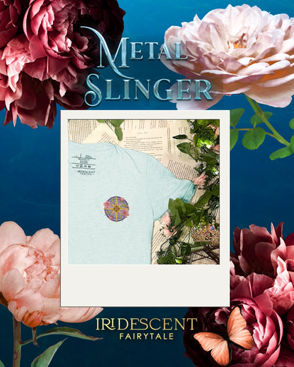 Embroidered Metal Slinger Compass Comfort Colors T-shirt