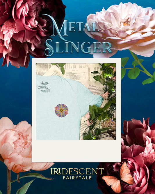Embroidered Metal Slinger Compass Comfort Colors T-shirt