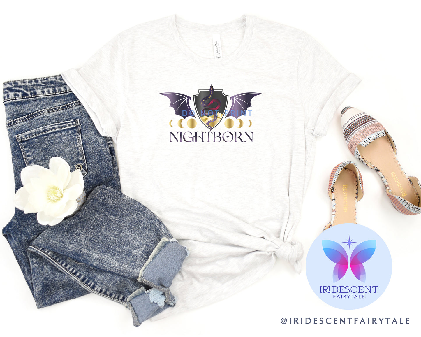 Nightborn Bella Canvas Printed Shirt - Officially Licensed Carissa Broadbent -  Crowns of Nyaxia