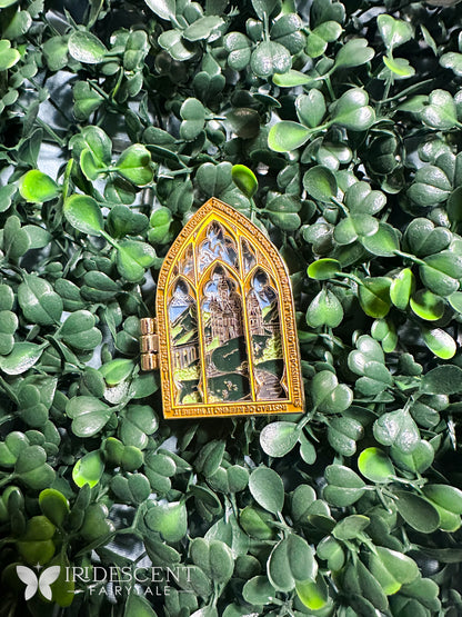 Basgiath Window Hinge Enamel Pin - Officially Licensed Fourth Wing The Empyrean Series by Rebecca Yarros