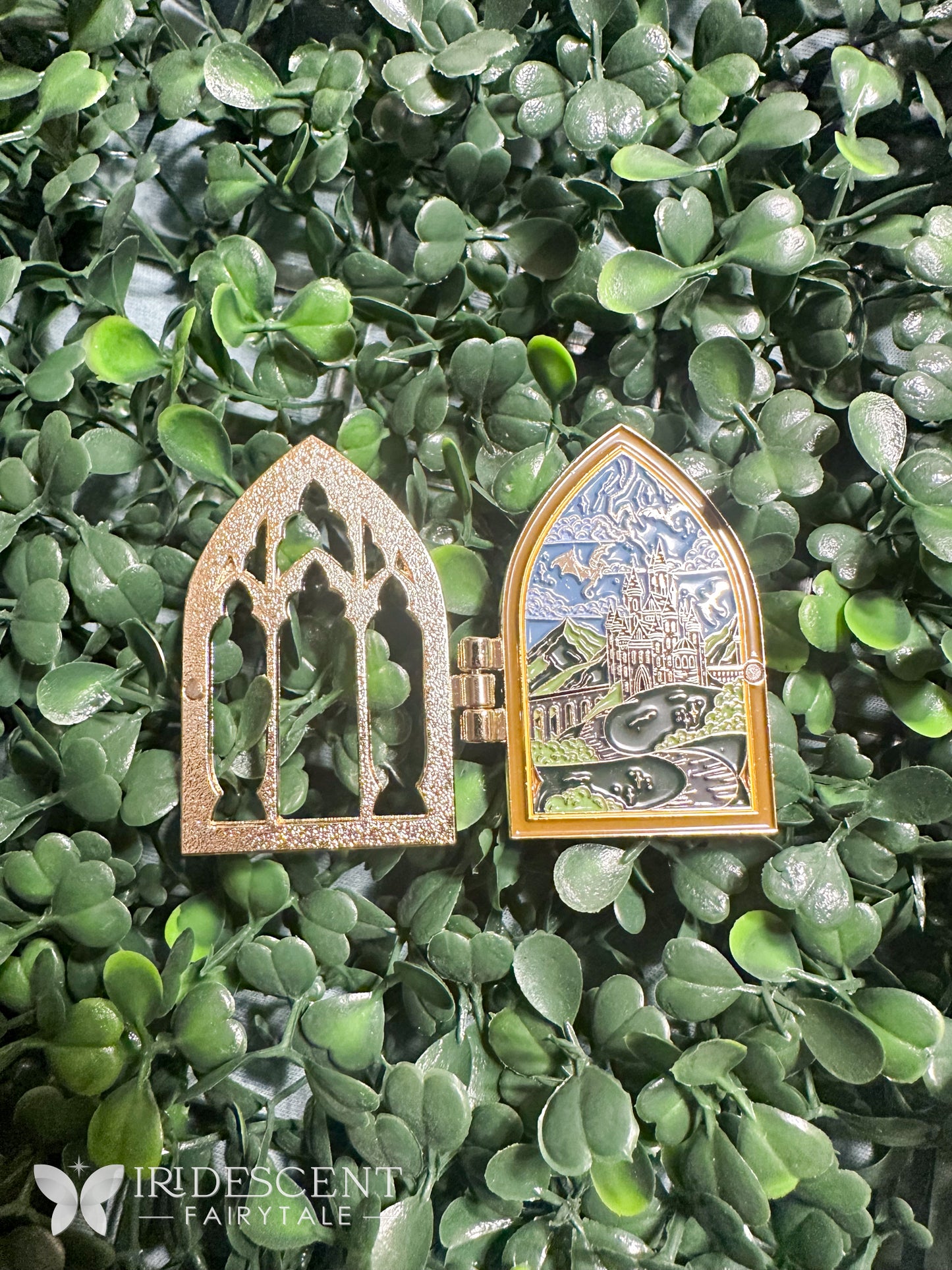 Basgiath Window Hinge Enamel Pin - Officially Licensed Fourth Wing The Empyrean Series by Rebecca Yarros
