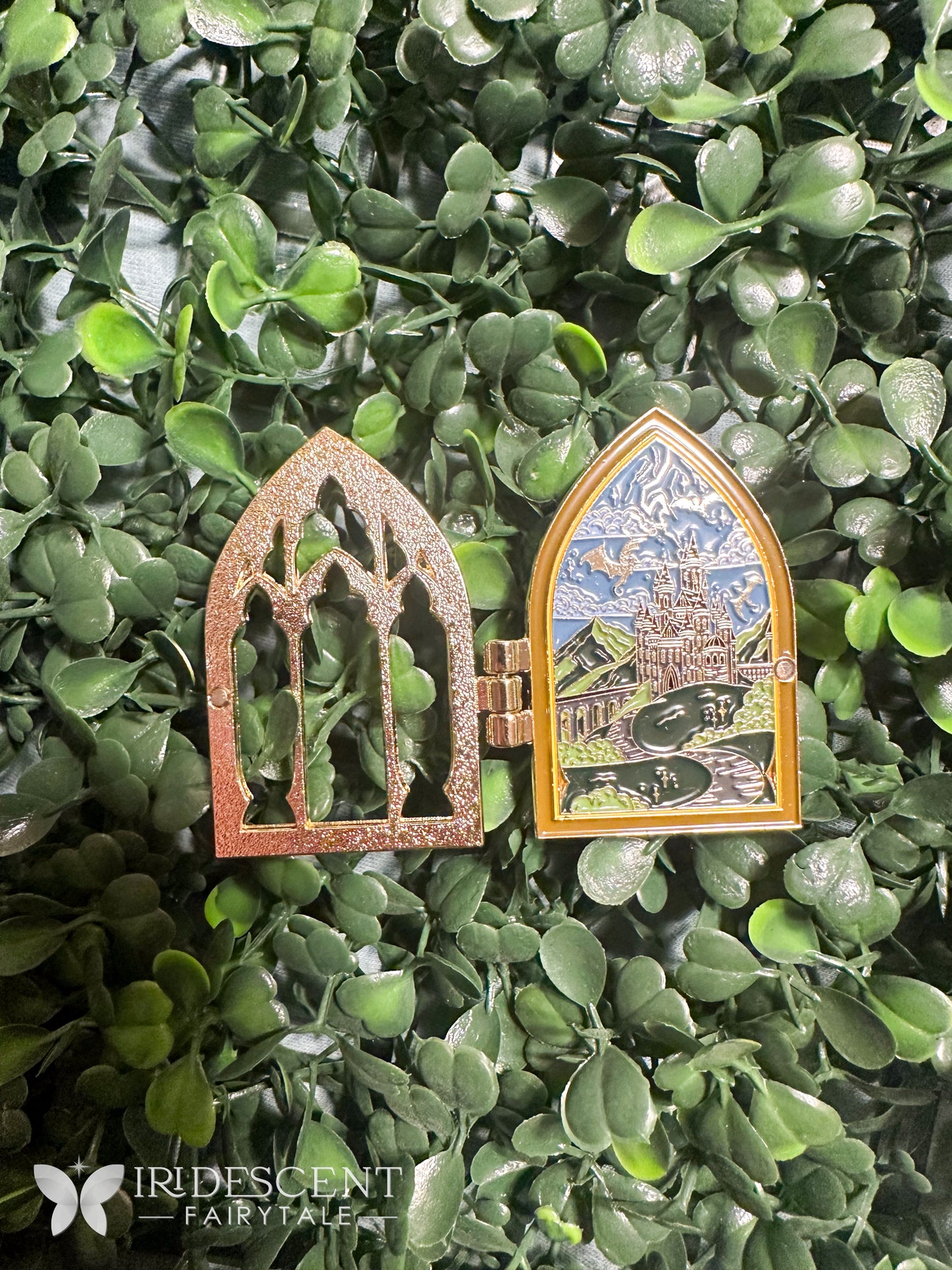 Basgiath Window Hinge Enamel Pin - Officially Licensed Fourth Wing The Empyrean Series by Rebecca Yarros