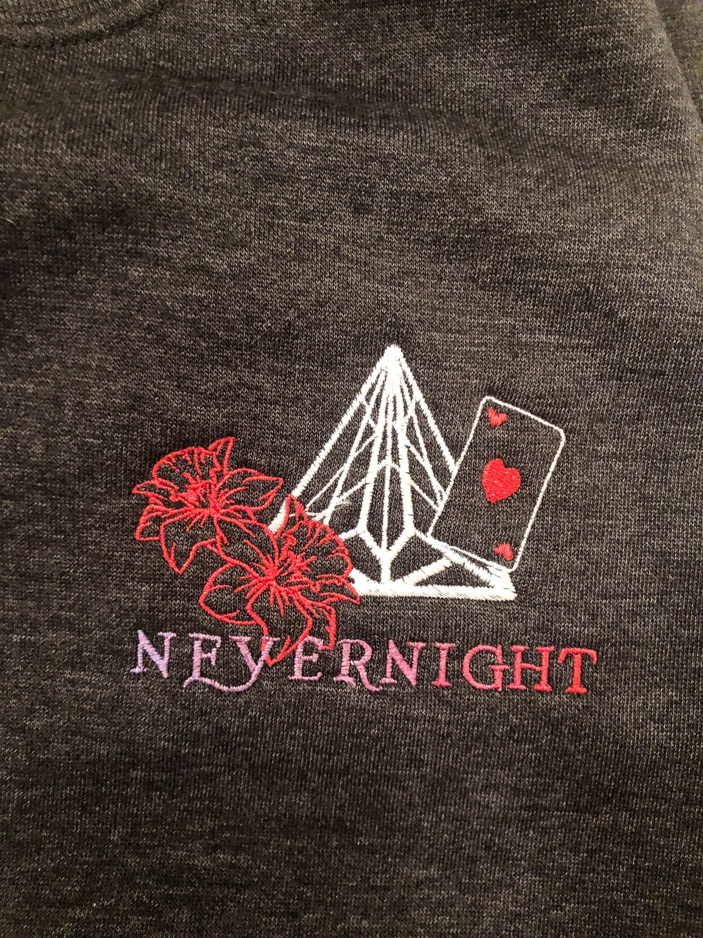 Embroidered Nevernight Club Unisex Premium Bella Canvas T Shirt