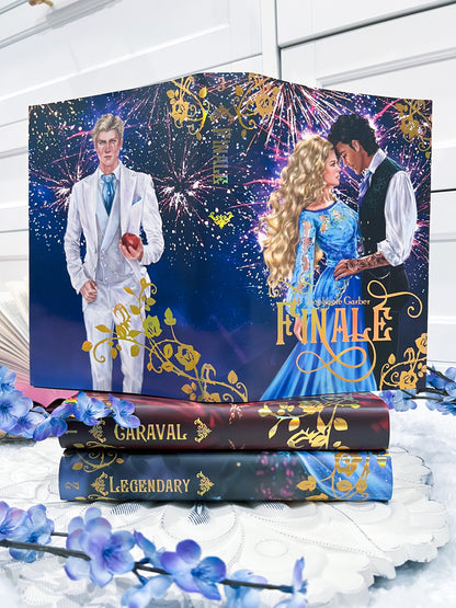 Caraval Gold Holographic Foiled Dust Jacket Set