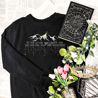 Velaris To the Stars Quote Embroidered Sweatshirt - A Court of Thorns and Roses Officially Licensed