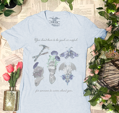 The Knight and the Moth Bella Canvas T-Shirt Officially Licensed Stonewater Kingdom Merchandise