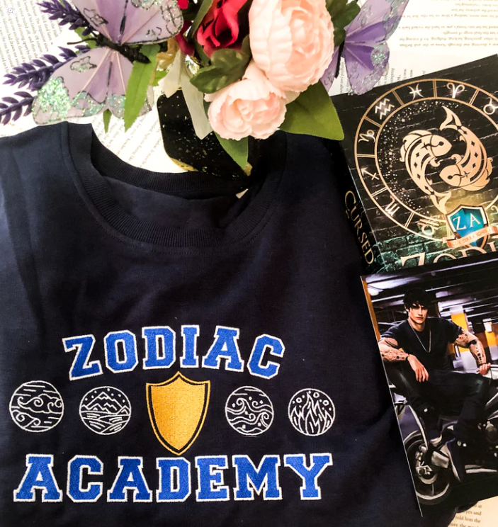 Zodiac Academy Embroidered Unisex Organic Sweatshirt