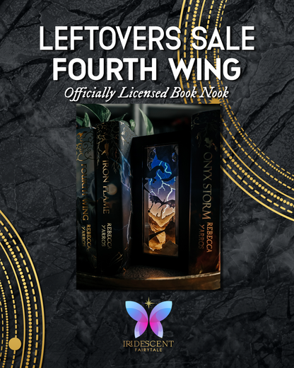 LEFTOVERS Fourth Wing Book Nook Officially Licensed