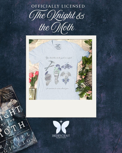 The Knight and the Moth Bella Canvas T-Shirt Officially Licensed Stonewater Kingdom Merchandise