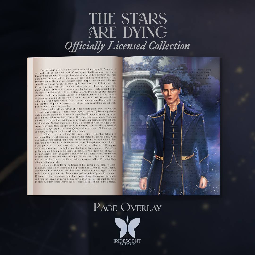 The Stars are Dying by Chloe C. Penaranda Page Overlay, Nyte - Officially Licensed, New Adult Reader Gift