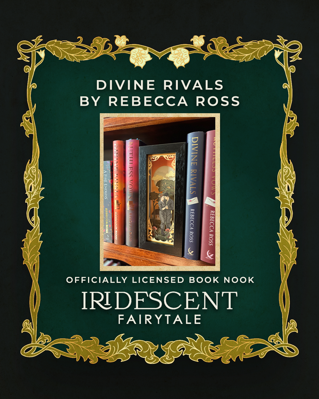 Divine Rivals Book Nook - Letters of Enchantment by Rebecca Ross - Officially Licensed Merchandise