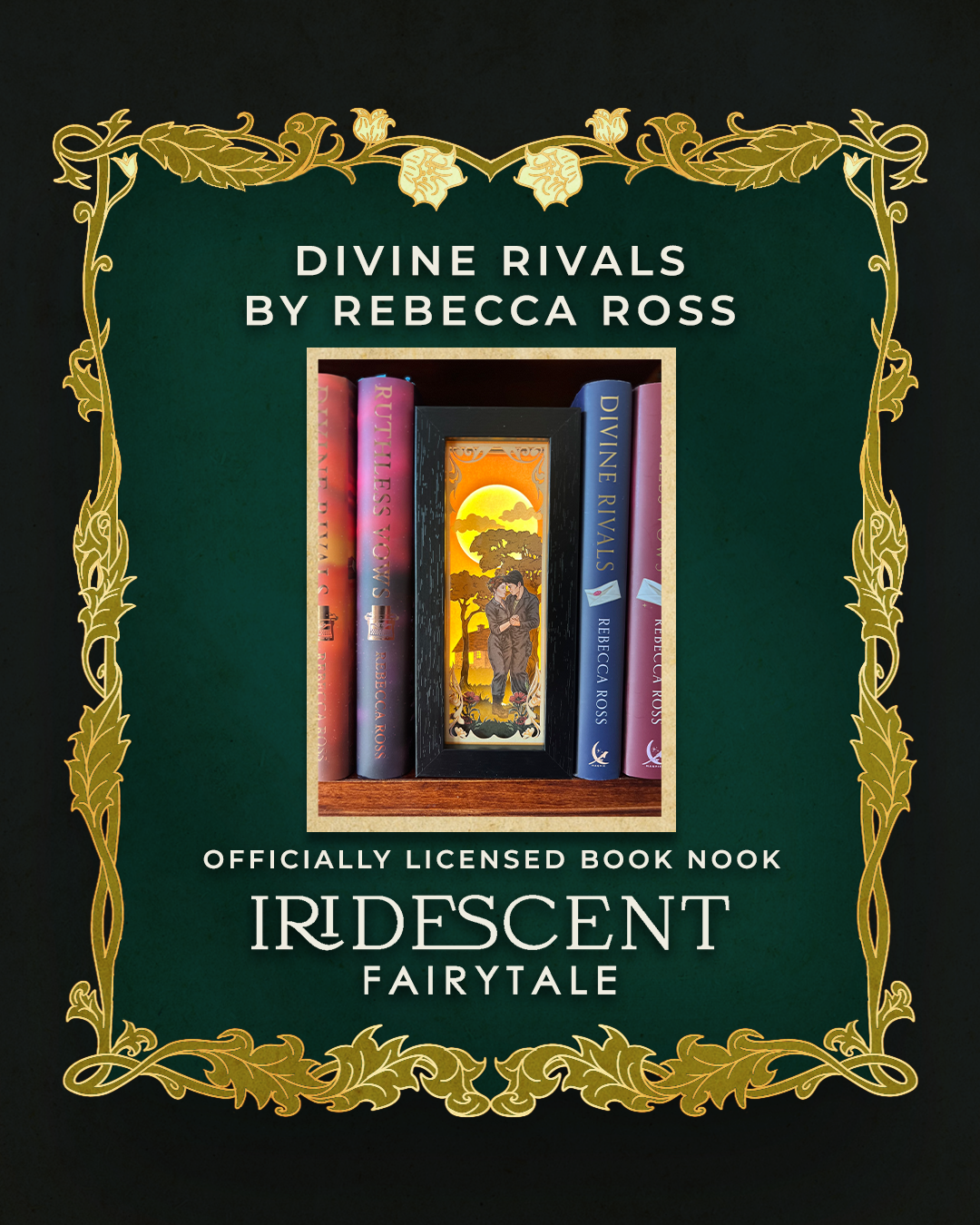 Divine Rivals Book Nook - Letters of Enchantment by Rebecca Ross - Officially Licensed Merchandise