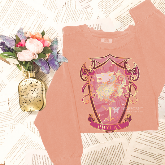 Phylax Crest Comfort Colors Sweatshirt from Dire Bound (The Wolves of Ruin Series) by Sable Sorensen Officially Licensed