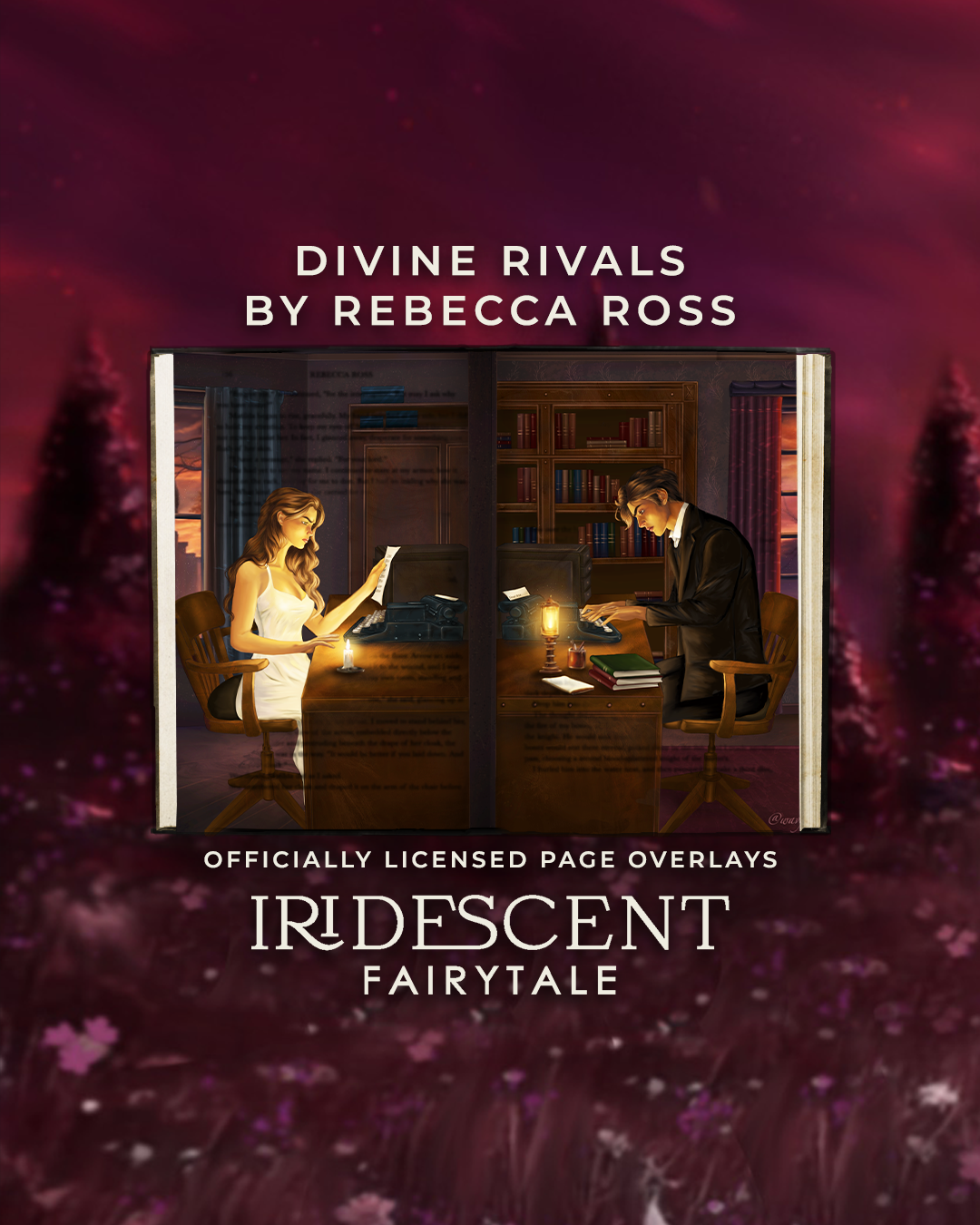 Divine Rivals Page Overlays - Letters of Enchantment Series by Rebecca Ross - Officially Licensed